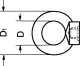M30 A4 DIN 582 øjemøtrik - 1