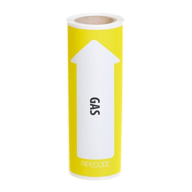 Pipecode rørmærke GAS 160 mm x 10 m - 1