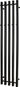 KRISS Vega håndklæderadiator 1420x332mm sort - 1