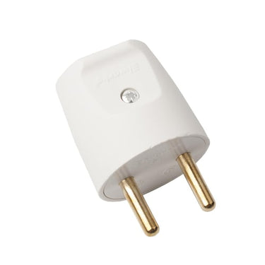 Stikprop S4 rund uden jord, hvid - 1