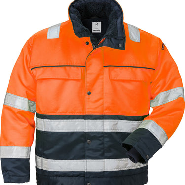 Fristads Hi-Vis vinterjakke kl.3 444 orange/marine str M - 1
