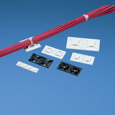 Anker for kabelbinder med lim 20X20 i pakker á 100 styk hvid - 1