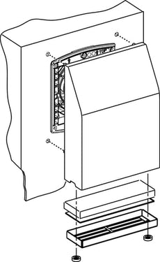 Ventilator med filter 85M³/T 230VAC - 1