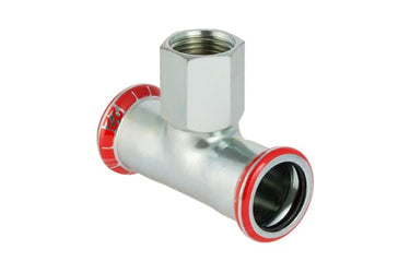 Geberit Mapress t-stykke FZ 35mmx1/2"x35mm muffe/muffe - 1