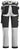 Snickers stretch arbejdsbukser i slim fit m. hylsterlommer 6241 hvid/sort str. 62 - 2