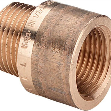 Viega haneforlænger 30 mm x  1/2" rødgods - 1