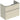 Geberit Icon vaskeskab 740 x 416 x 615 mm 2 skuffer sandgrå højkomprimeret trelags-spånplade lakeret blankpoleret - 1