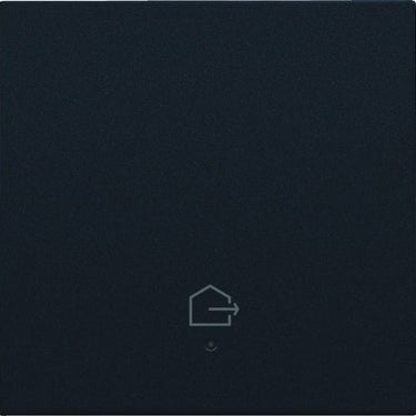 Tangent med LED med "forlad hjem" symbol black coated - 1