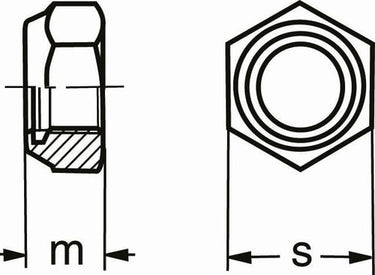 M16 DIN 985-8 FZB låsemøtrik A100 - 1