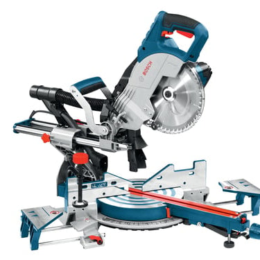 Blå Bosch 1600W Kap-/Geringssav Gcm 8 Sjl m/udtræk - 1