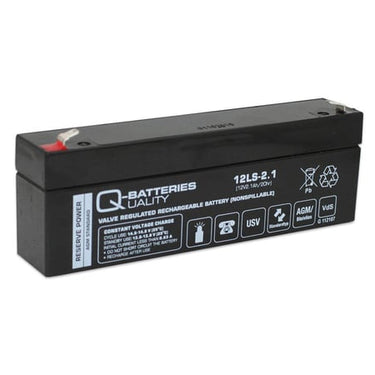 Q-Batteries 12V-2,1Ah blybatteri 178X35X61 VDS - 1