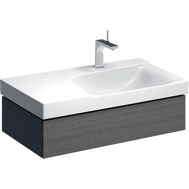 Geberit XENO² vaskeskab 880x220x462mm m/skuffe scultura-grå spånplade melamin 500.514.43.1 - 1