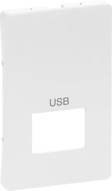LK FUGA afdækning for USB-udtag passivt 1,5 modul hvid - 1