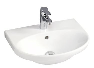 Gustavsberg 5550 Nautic håndvask 50x38 bolt/bæring uden hanehul - 1