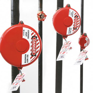 Rød Skydeventil Lockouts Ventil Diameter 63,50 - 127,00 mm - 1