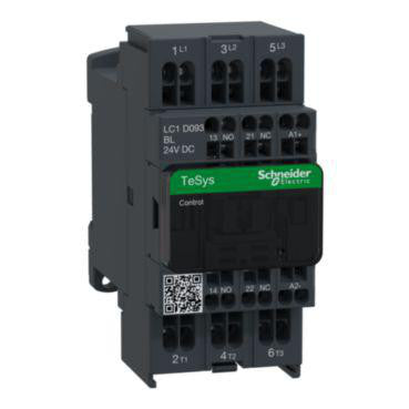 TeSys D kontaktor 9A 3P+1NO+1NC 24VDC - 1