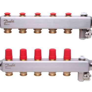 Danfoss gulvvarmemanifold 5+5 SSM - 1