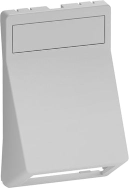 LK FUGA afdækning for Dataudtag for 2x Actassi RJ45 og 2xLC duplex/1xSC duplex 1,5 modul vinklet lysegrå - 1