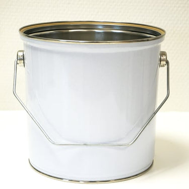Blikspand hvid 2,5L uden låg - 1