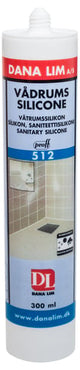 Vådrumssilicone 512 transperant 300 ml. - 1