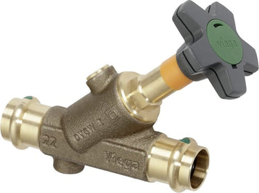 Easytop skråsædeventil 54 mm rødgods - 1