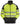 Snickers Hi-Vis sweatjakke lang lynlås kl. 2 str M gul/sort - 1