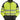 Snickers Hi-Vis sweatjakke lang lynlås kl. 2 str 3XL gul/sort - 1