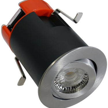 EXO 120 Indbygningsspot rund børstet aluminium - 1