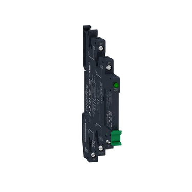 Zelio SSL Slim Solid State relæ med 3,5A/1-24VDC udgang i sokkel med skrueklemmer og 24VDC forsyning - 1