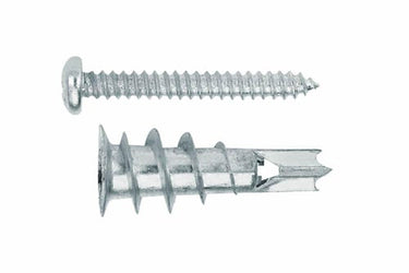 12 mm Index gipspladedübel metal med skrue - 1