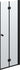 Dansani B71-03 foldedør 200 x 67-69 cm sort/klart glas - 1