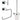 GROHE  Essentials Cube tilbehørssæt 3-in-1 40757001 - 1