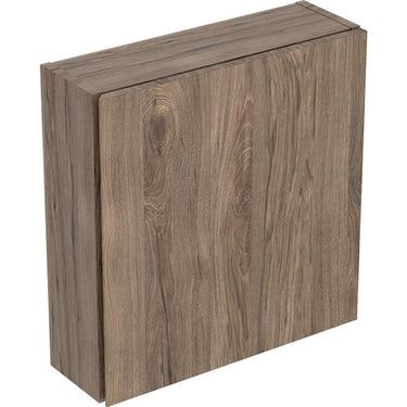 Geberit Icon overskab 450 x 150 x 467 mm 1 låge nøddetræ højkomprimeret trelags-spånplade melamin træstruktur - 1