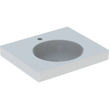 Geberit Preciosa II håndvask 600x500x165mm t/bolte hvid porcelæn 635163050 - 1