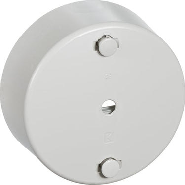 Clips-roset rund Ø 80 mm 3-leder lysegrå - 1