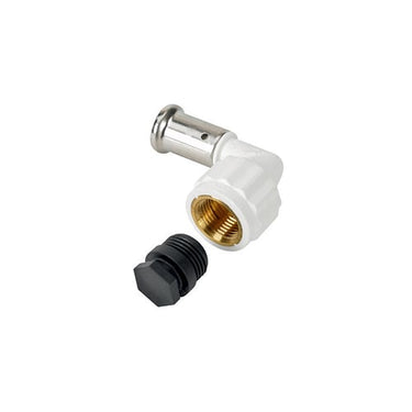 Henco pres vinkel 90° PVDF 26 mm x 3/4" pres/indvendig gevind - 1