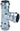Prestabo T-stykke 54 x 22 x 54 mm forzinket stål - 1