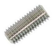 M12X60 ISO 4026/DIN 913 A2 pinol skrue med flad ende - 1