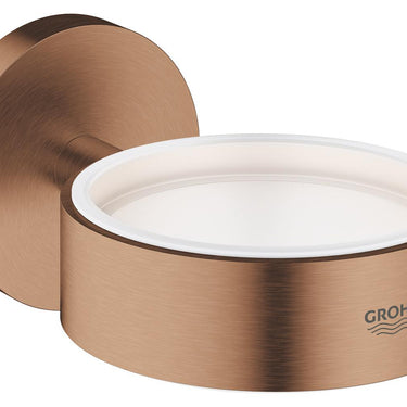 GROHE Essentials holder til glas og sæbedispenser børstet warm sunset - 1