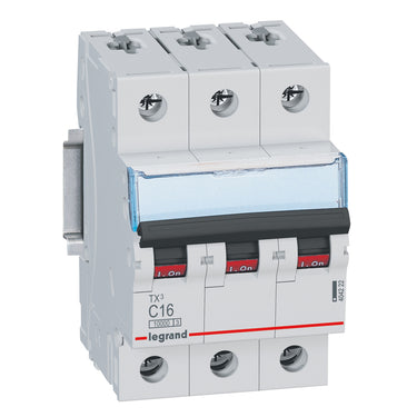 TX³ MCB automatsikring C16 3pol 3M 10000/10KA - 1