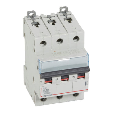 DX³ MCB automatsikring B20 3pol 3M 6000/10KA - 1