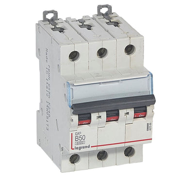 DX³ MCB automatsikring B50 3pol 3M 6000/10KA - 1