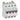 DX³ MCB automatsikring B1 4pol 4M 6000/10KA - 1