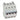 DX³ MCB automatsikring B50 4pol 4M 6000/10KA - 1