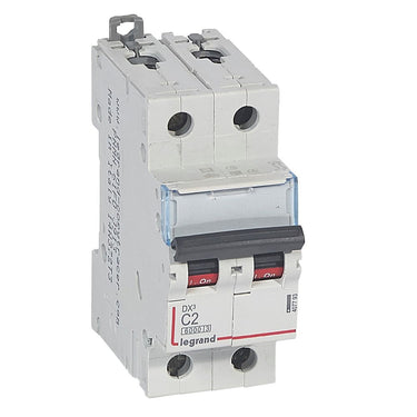 DX³ MCB automatsikring C2 2pol 2M 6000/10KA - 1