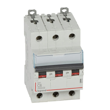 DX³ MCB automatsikring C6 3pol 3M 6000/10KA - 1