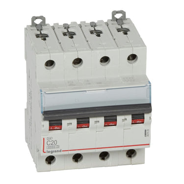 DX³ MCB automatsikring C20 4pol 4M 6000/10KA - 1