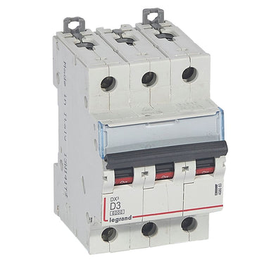 DX³ MCB automatsikring D3 3pol 3M 6000/10KA - 1
