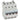 DX³ MCB automatsikring B1 4pol 4M 10000/16KA - 1