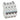 DX³ MCB automatsikring B25 4pol 4M 10000/16KA - 1